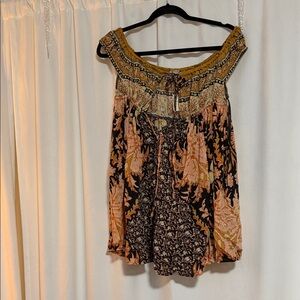 Free People Multicolor Boho Blouse